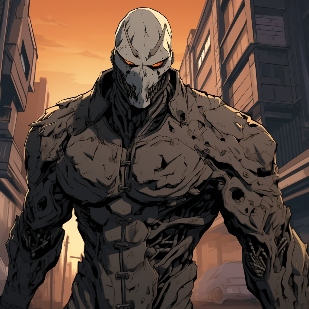 4.  Clayface in Seinen Anime Style Creature