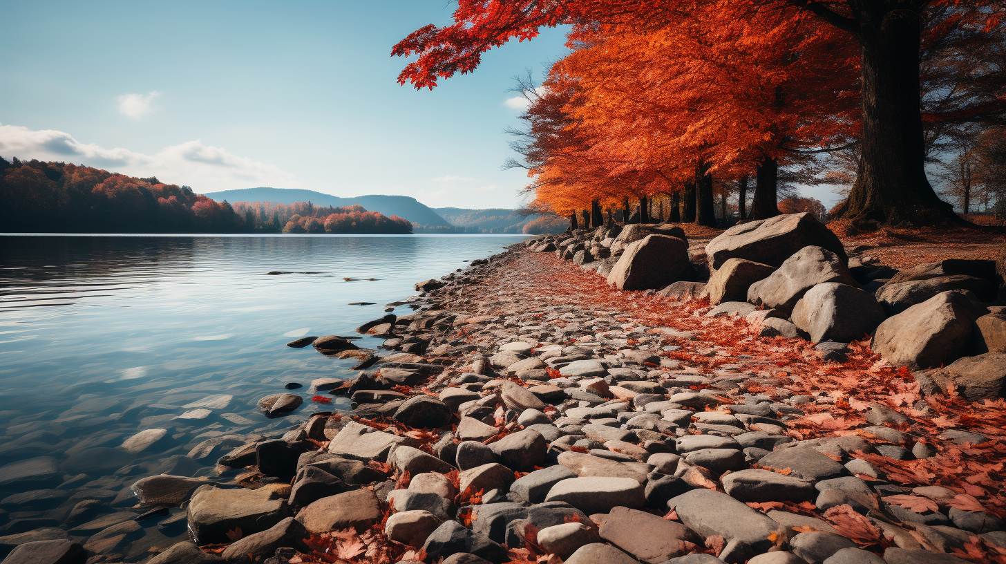 4. Cobblestone Path with Abstract Minimalist Design