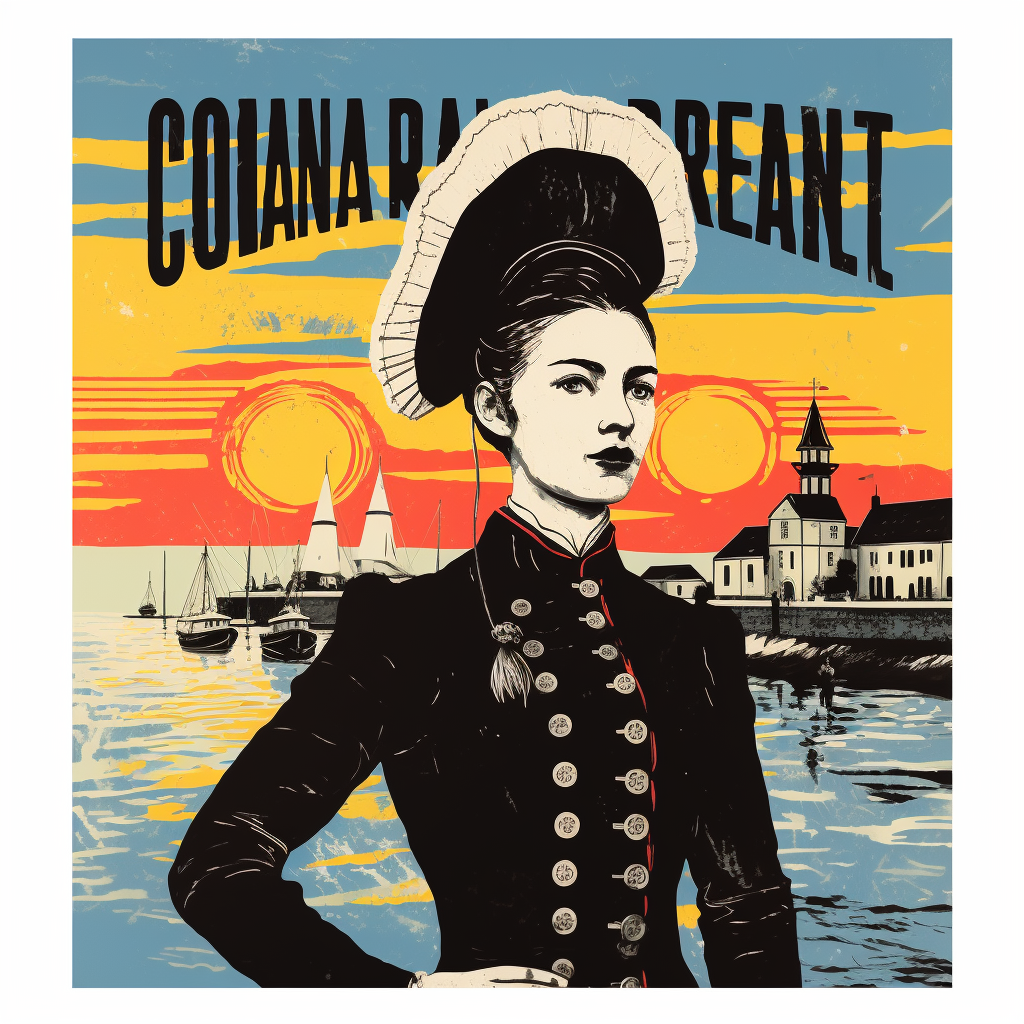 4. Beautifully portrayed sailor in Concarneau travel poster