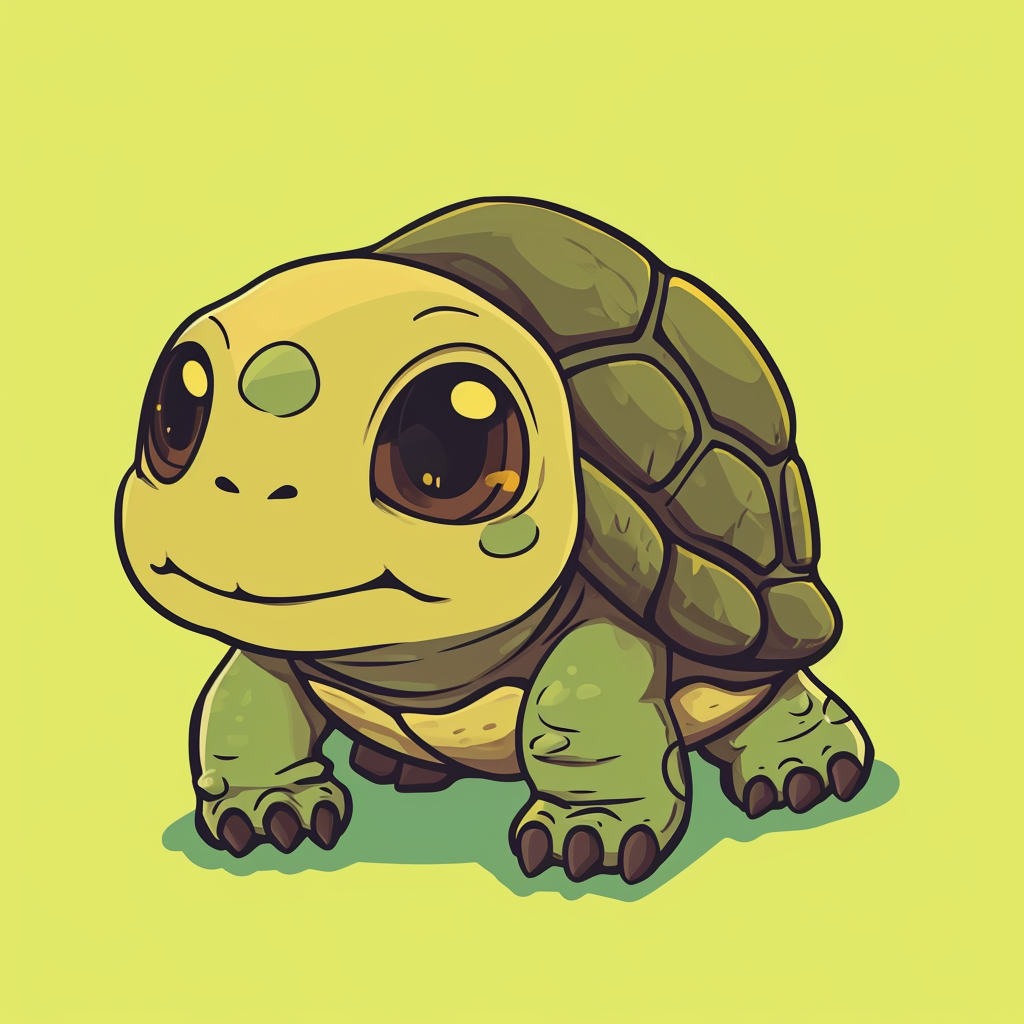 4. Cute turtle yokai creature in Studio Ghibli style