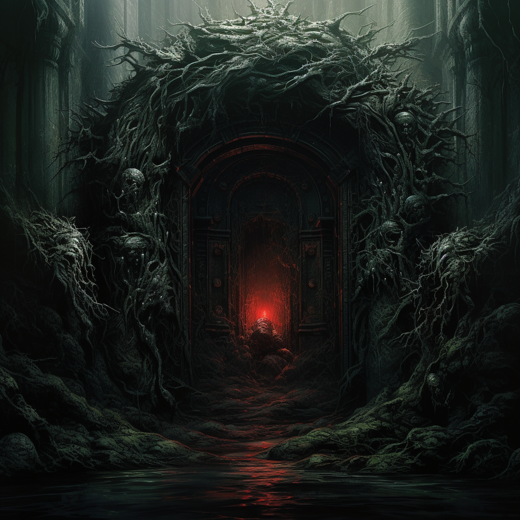4. Demonic portal in a dark fantasy setting