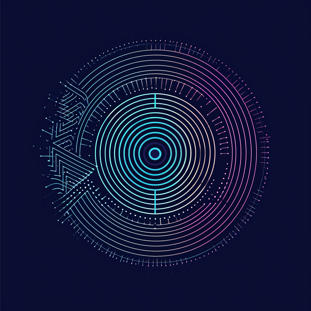 4. Digital wallet symbol with geometric patterns