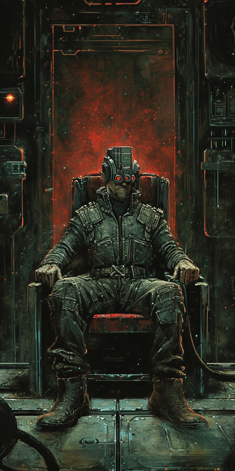 4. Emperor Ryder Tarot Card in Enki Bilal's Sci-Fi Art