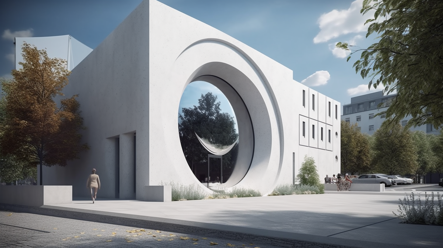 4.  Eye Clinic with Minimalistic White Limestone Façade