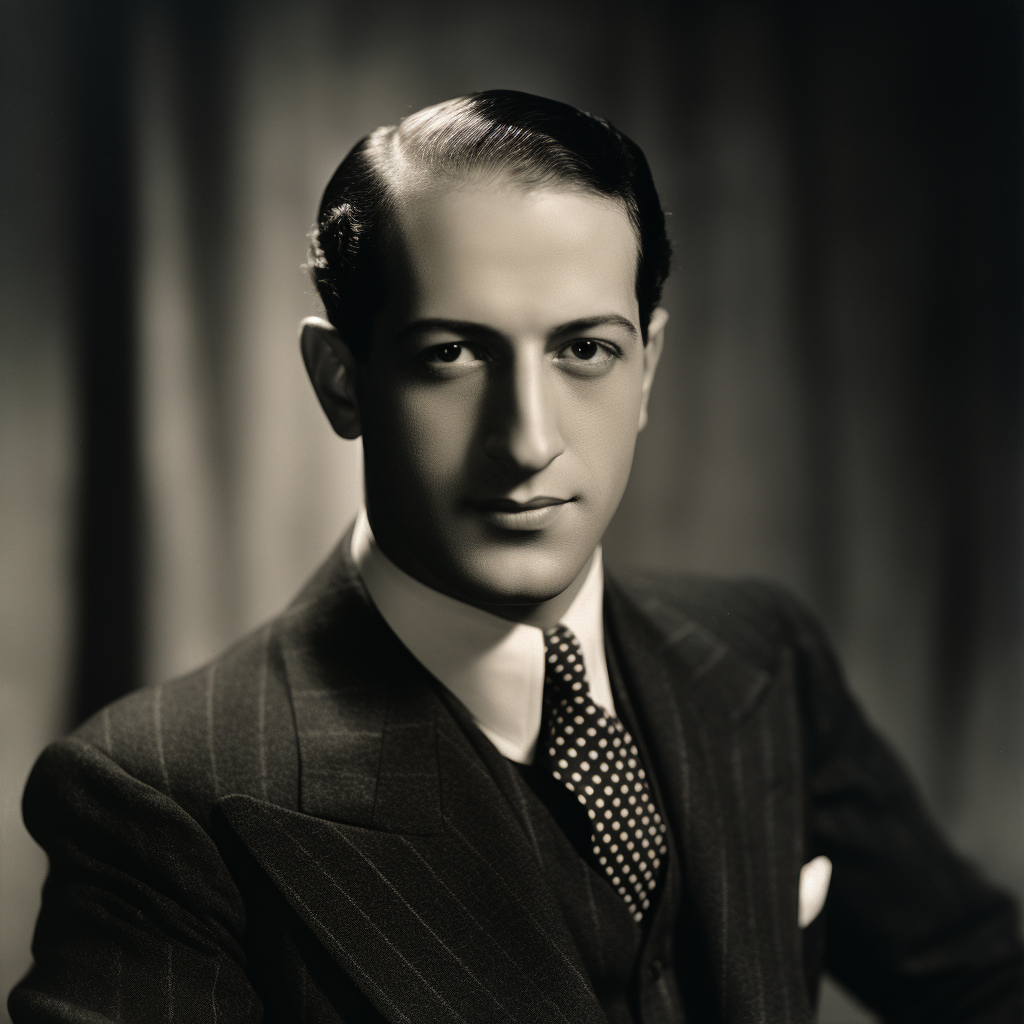 4. Close up of George Gershwin