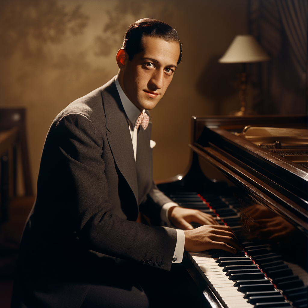 4. Portrait of George Gershwin in 30s