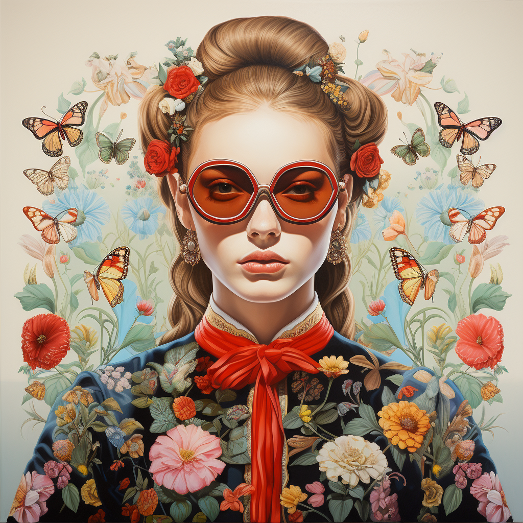 4. Fashionable Gucci Art Piece