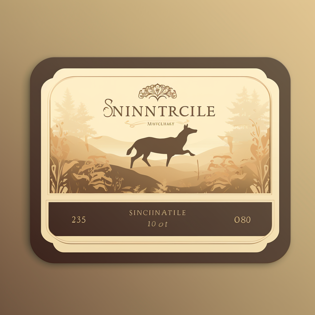 4. Elegant wildlife silhouette with event ticket