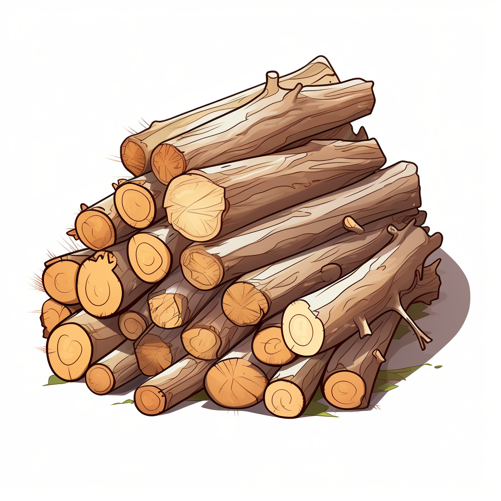 Pile of Wood Logs Image