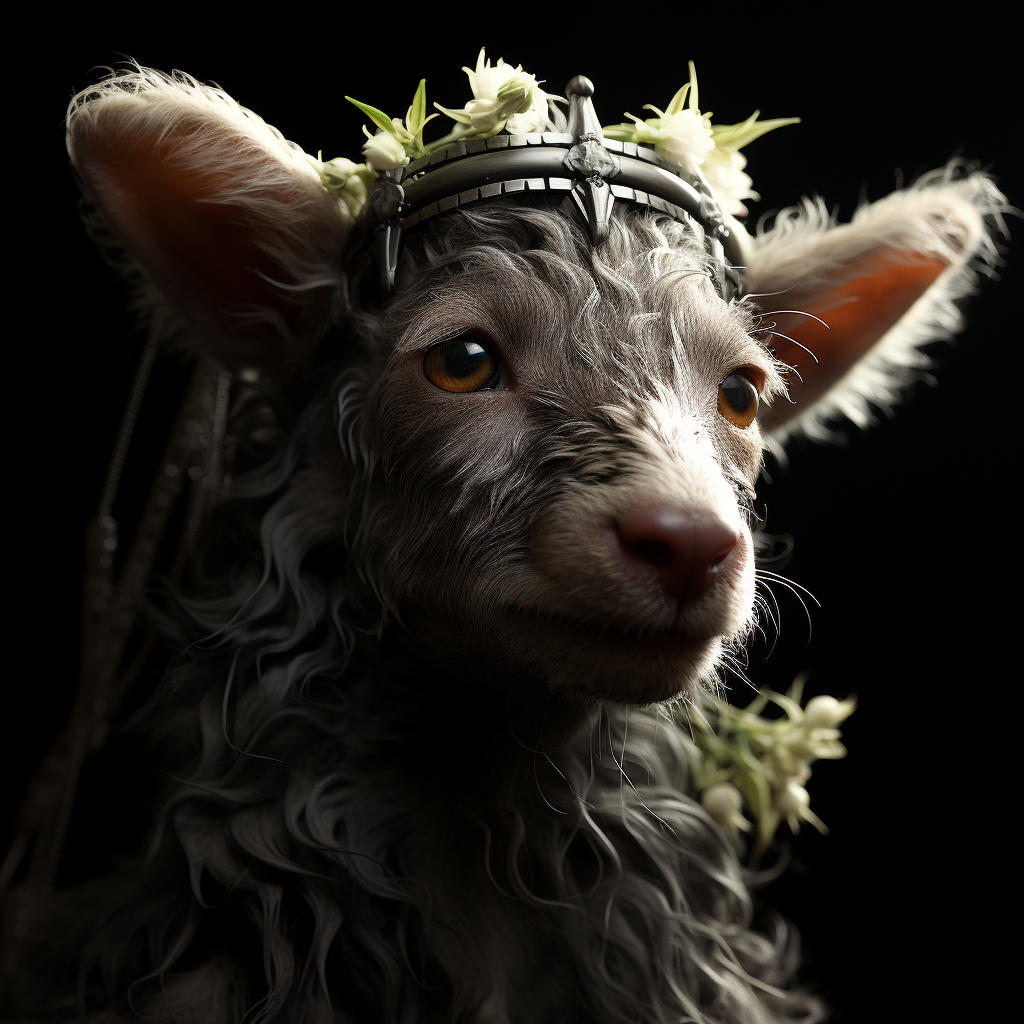 4. Lamb wearing crown of thorns