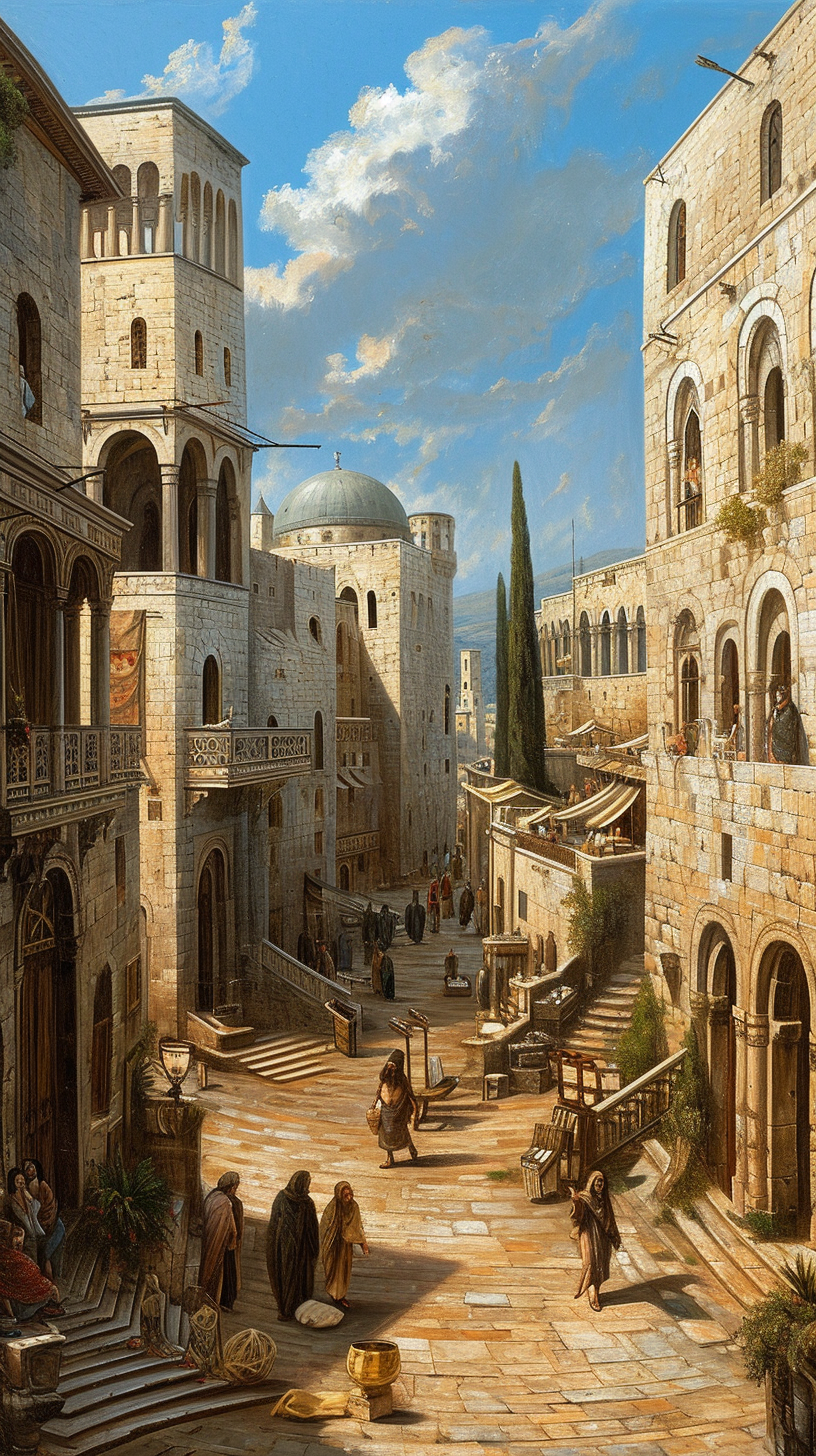 4. Magnificent Jerusalem captured in striking image.