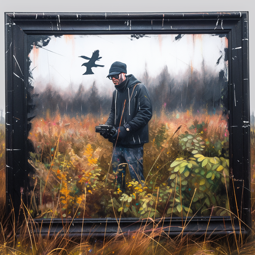 4. Photographer capturing autumn beauty in bog