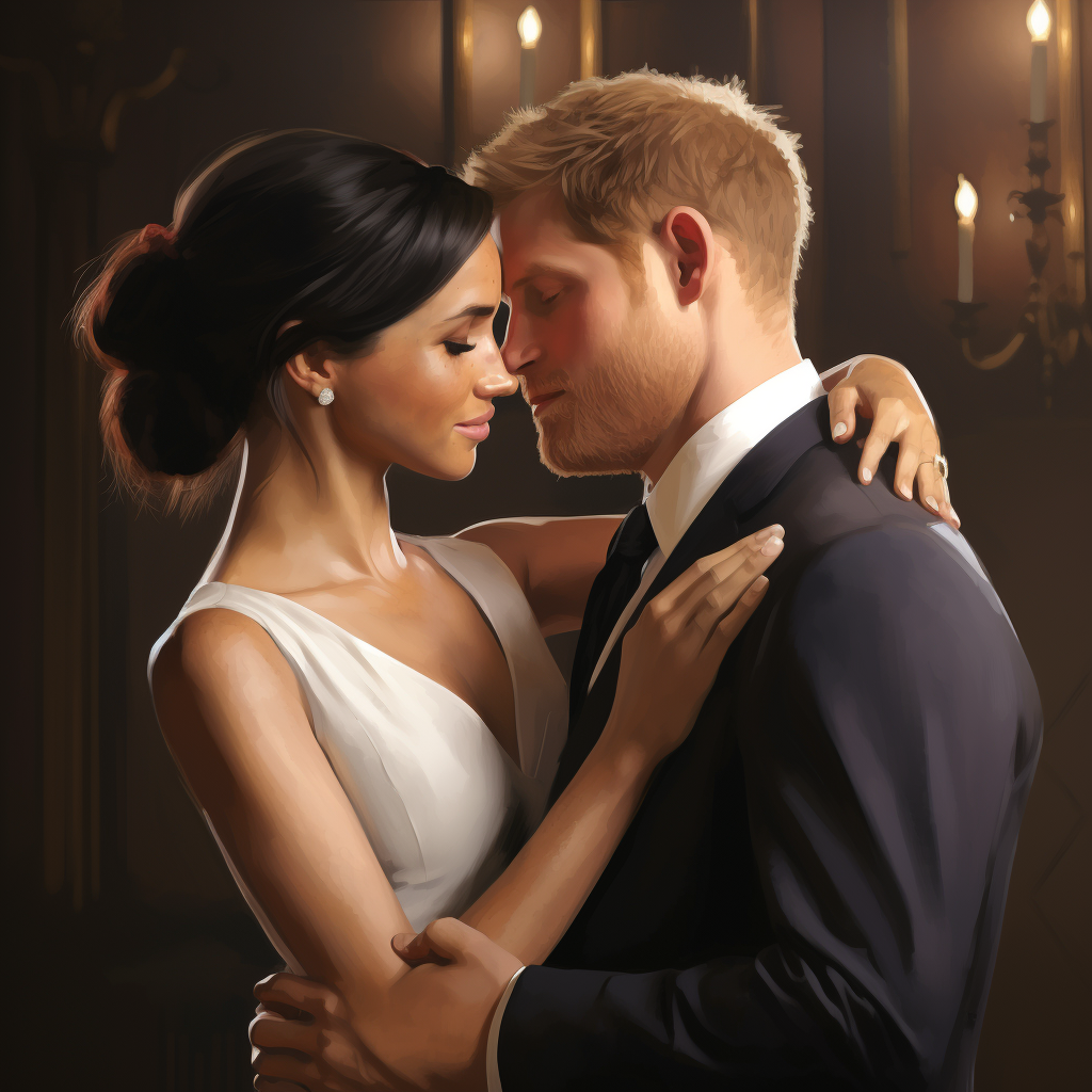 4. Stunning image capturing Prince Harry and Meghan Markle