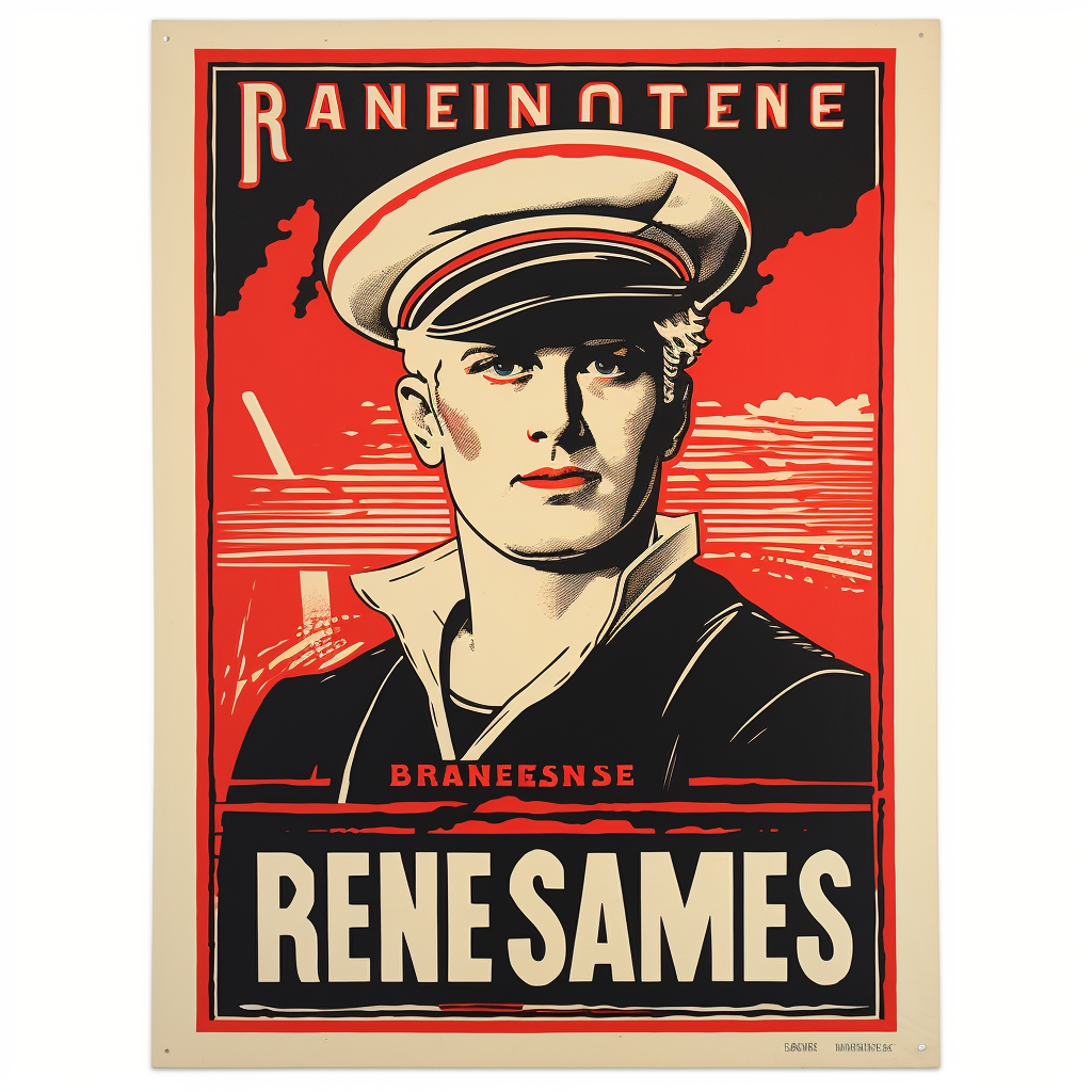 4. Captivating poster of RENNES with a sailor