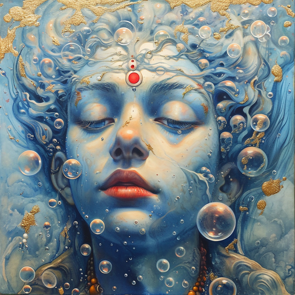 Image of Bubbles in Vishnu's Mouth