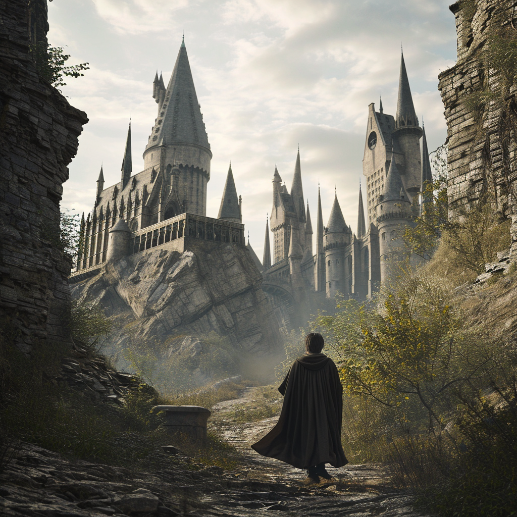 4. Image depicting the mission to rebuild Hogwarts