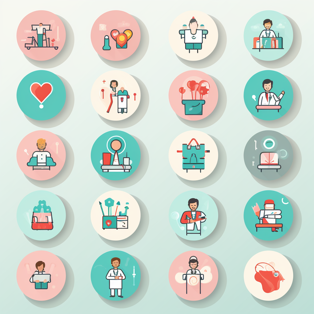 4. Healthcare Logos with Cute Pastel Colors