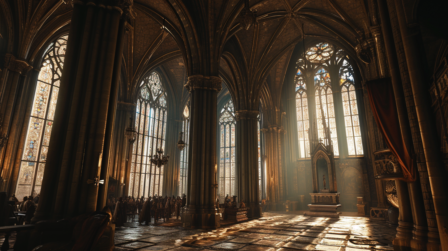 4. Ornate windows and crowd viewing