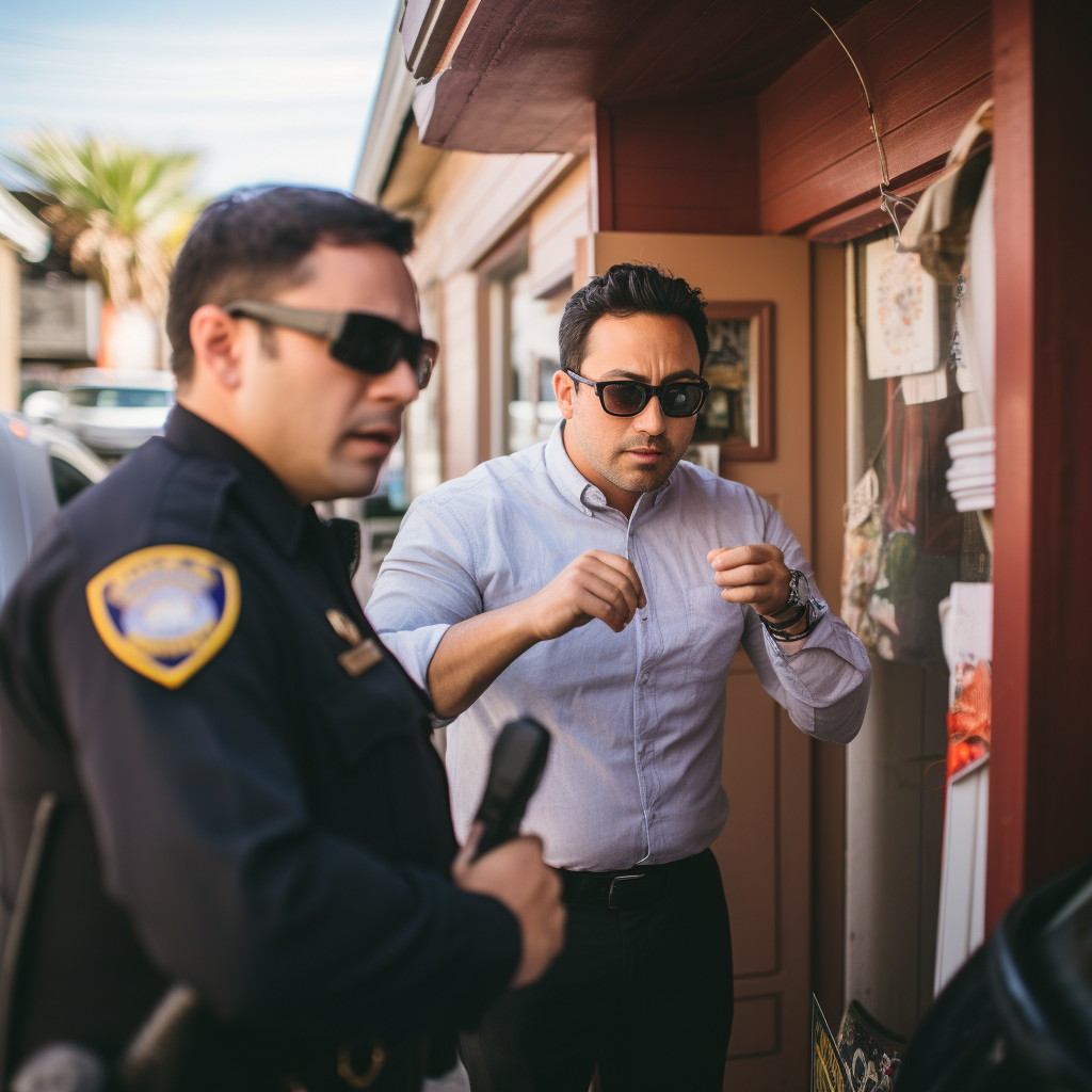 4. Small business owner being raided by immigration police