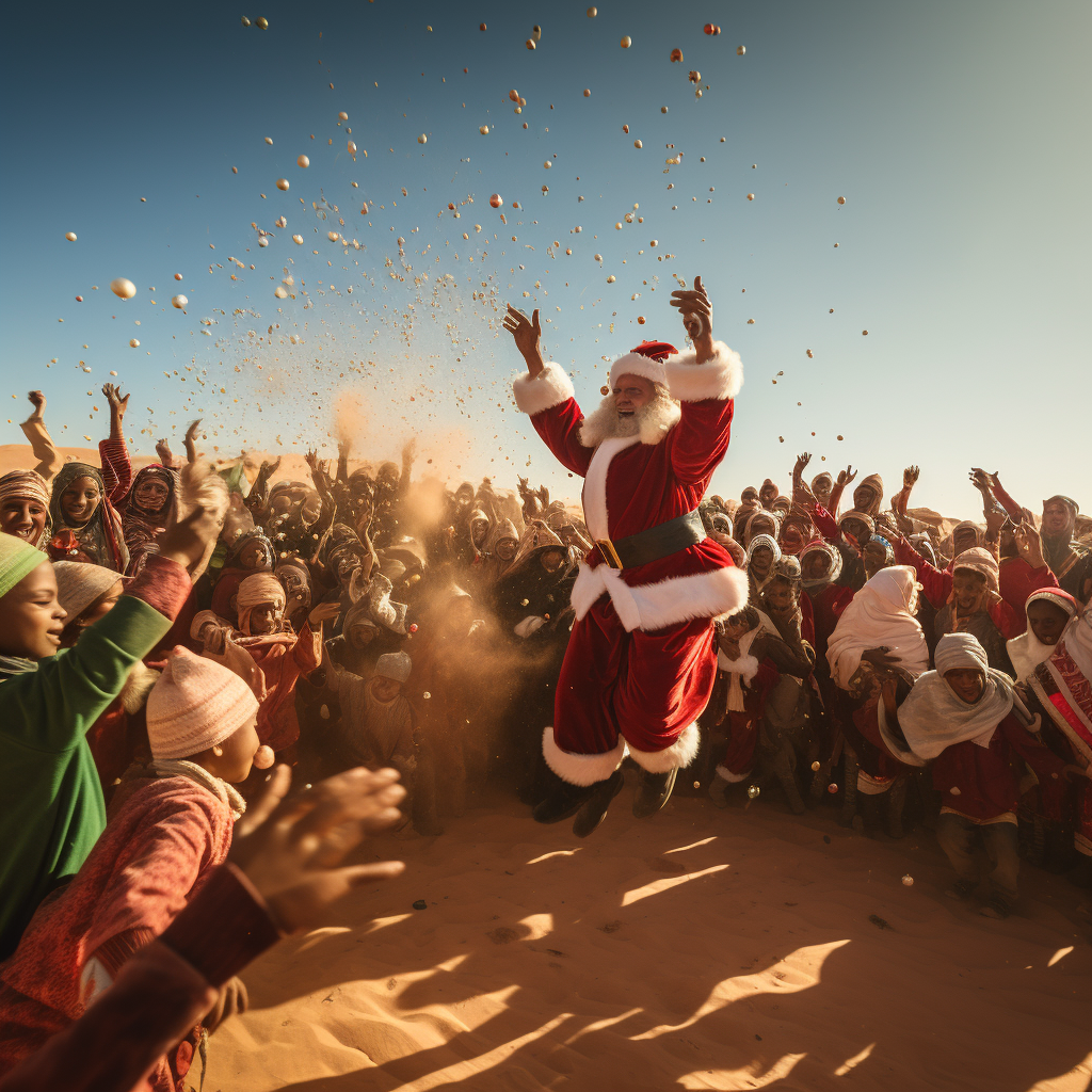 4. Festive celebration in Sahara desert