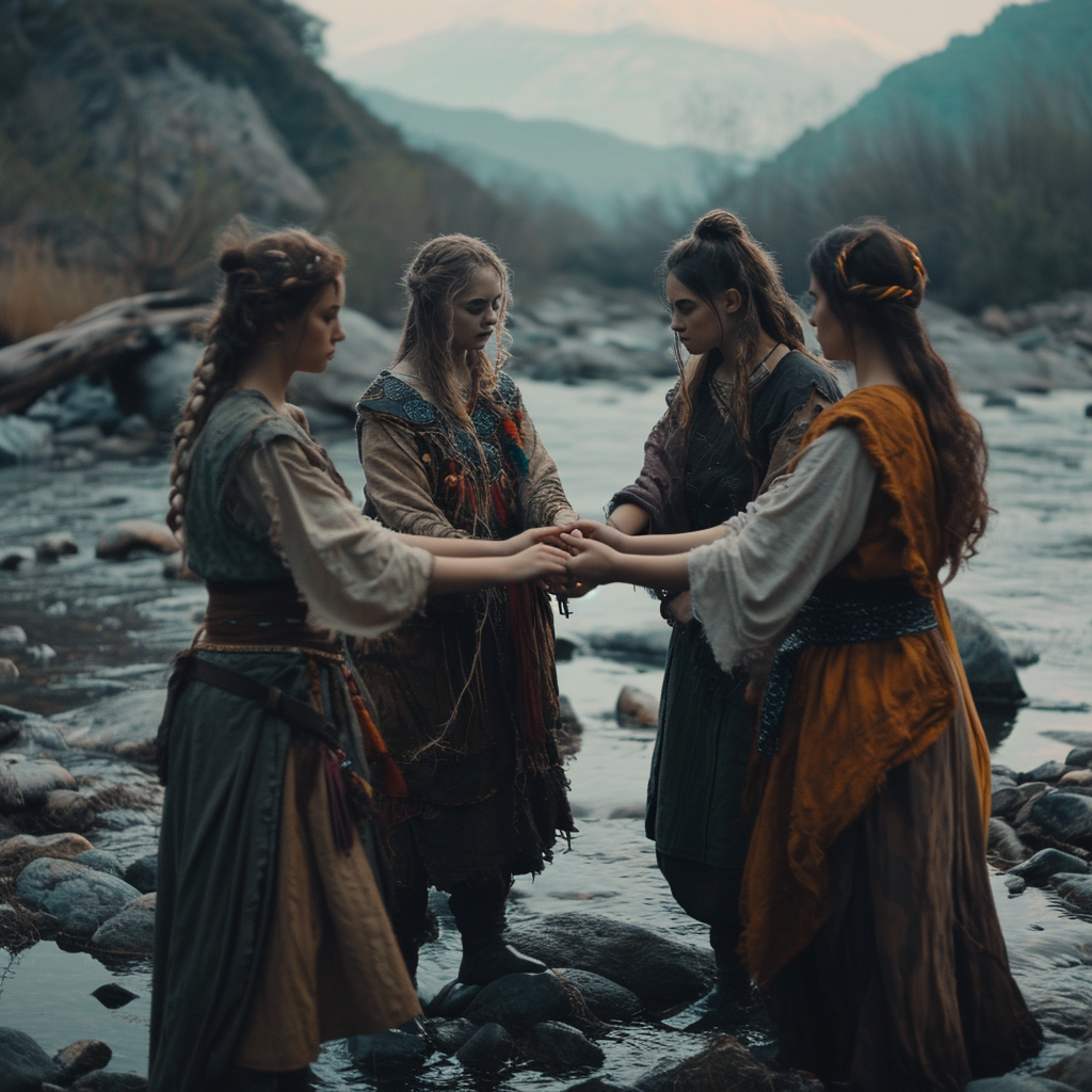 4. Image of women warriors holding hands