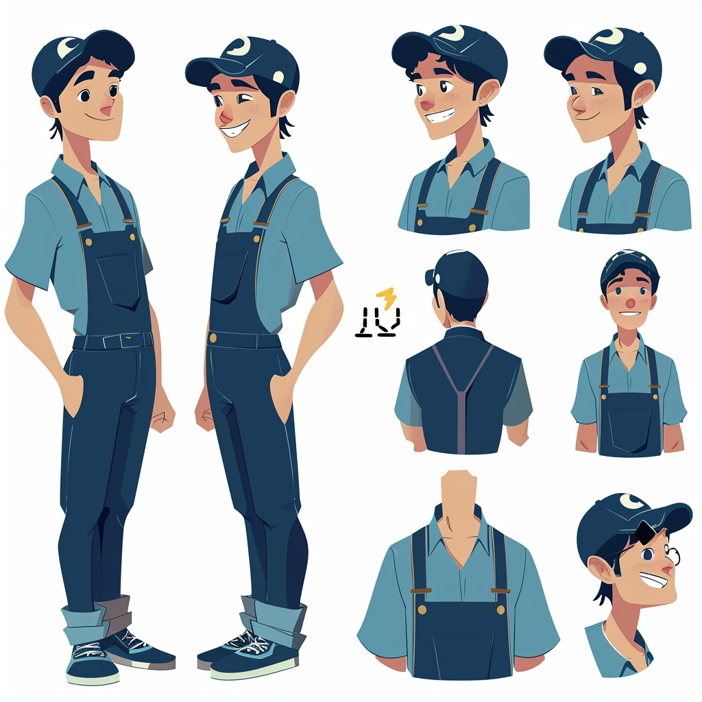 4. Character sheet of factory worker