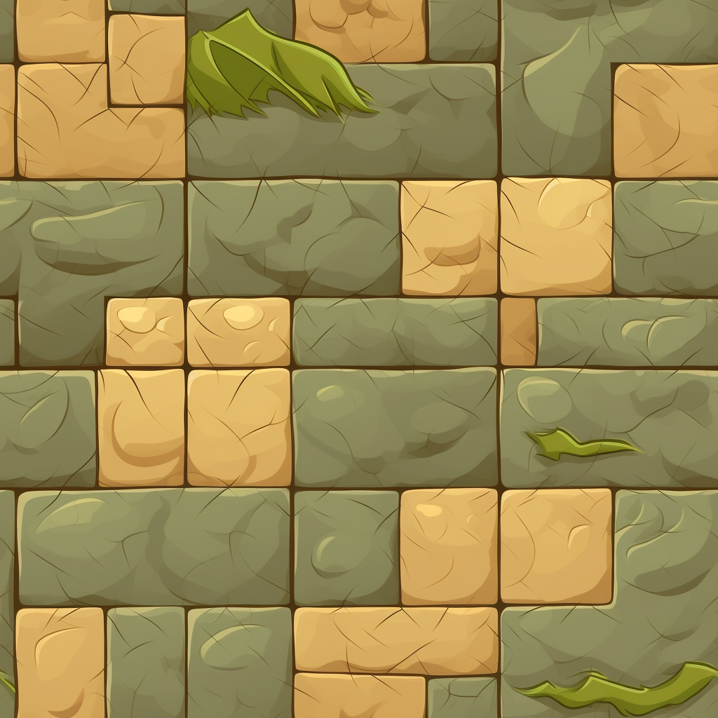 Repetitive ground texture for game