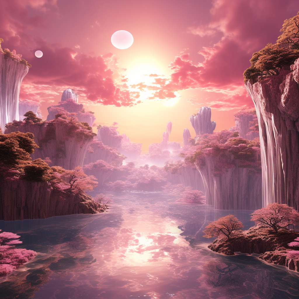 4. A serene and enchanting 3D environment