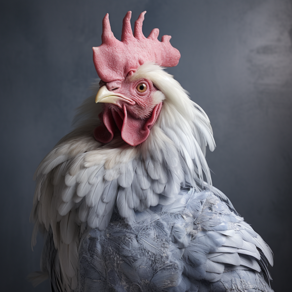 4. Captivating alt text describing transgender chicken image