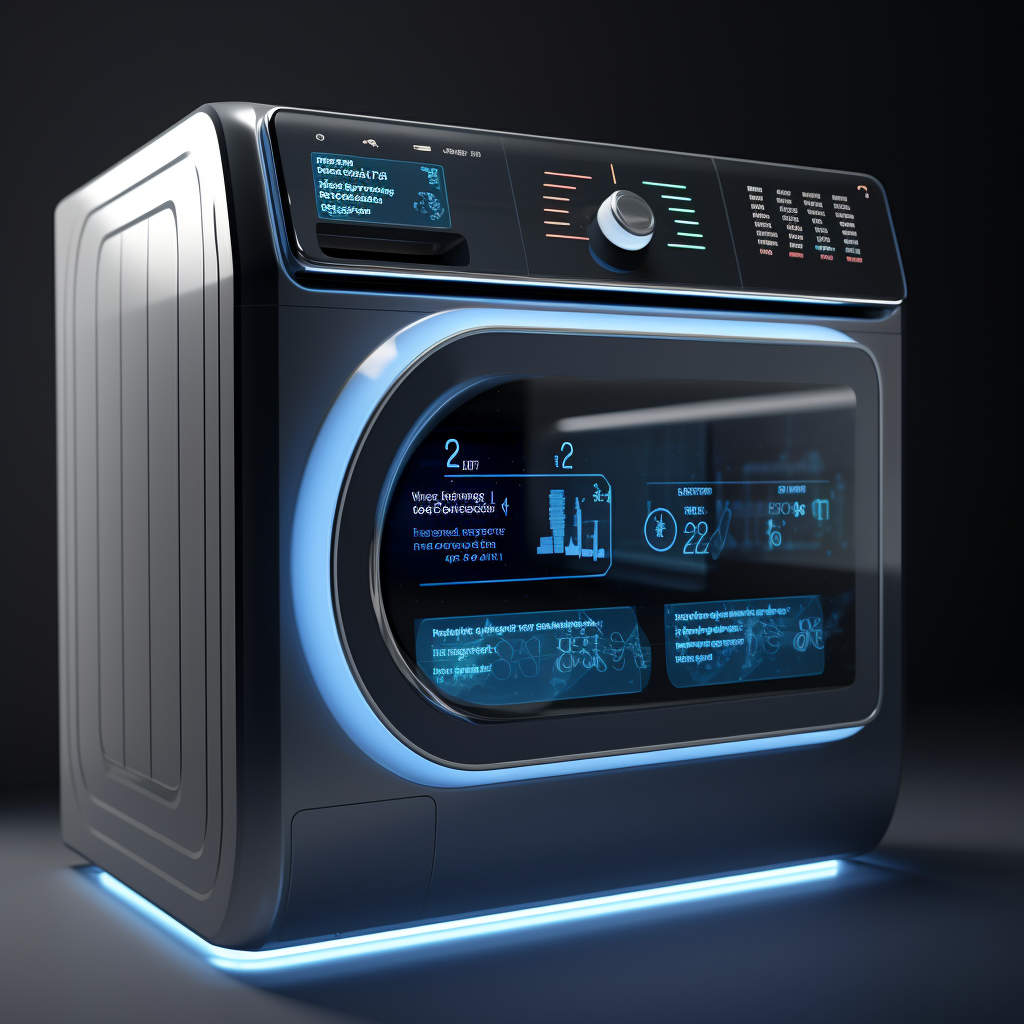 4. Washing machine with touch screen