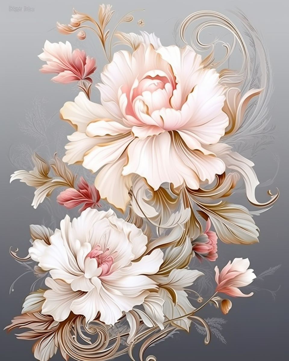 4. Elegant floral card design