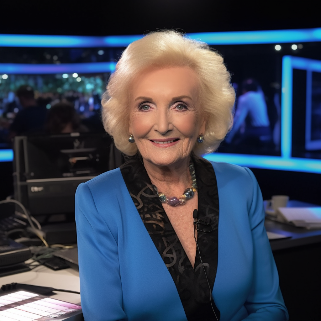 4. Elegant Mirtha Legrand in TV Studio