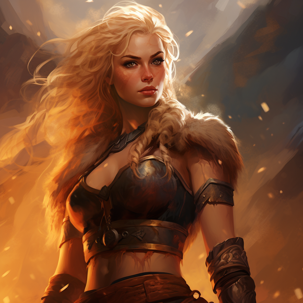 4. Norse barbarian Kaela Nightedge portrait