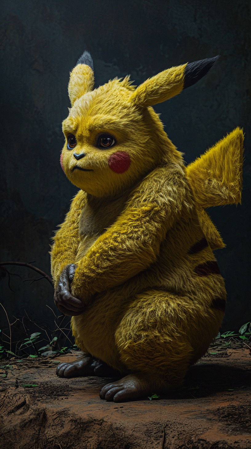 4. Admire the amazing hyperealistic Pikachu Gorilla image