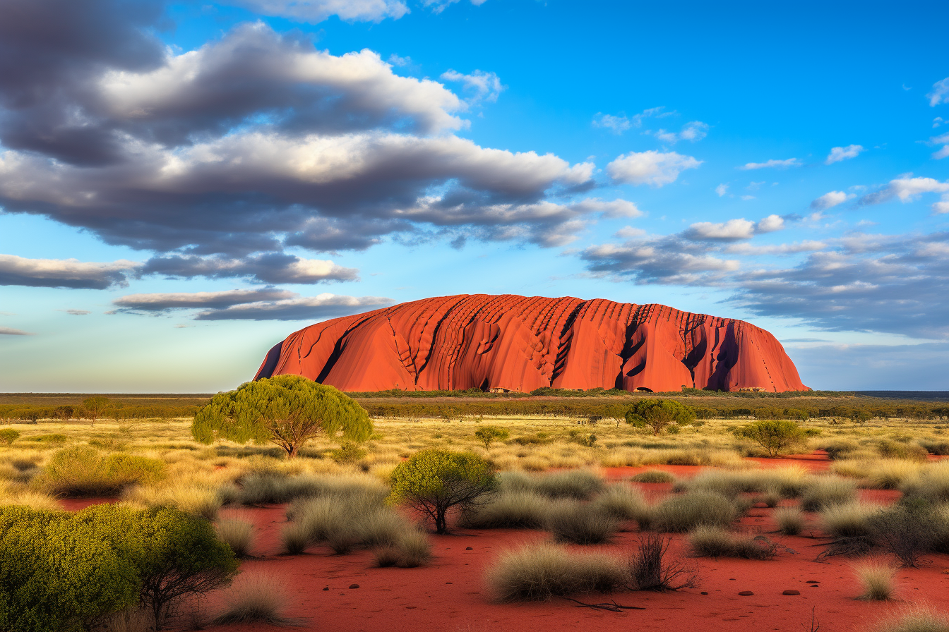 4. Stunning Uluru landmark with cultural significance