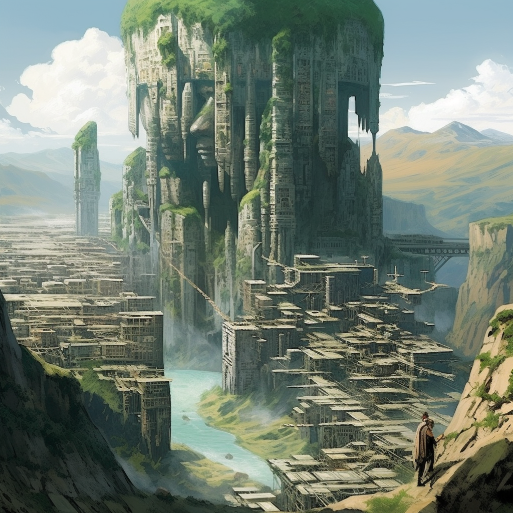 4. Majestic Umgouy Giant Colossi dwelling in their heaven-like cities