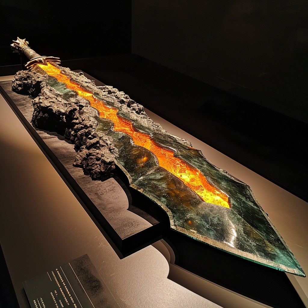 4. Image of the Volcanic Sword of Sulfur Fire display