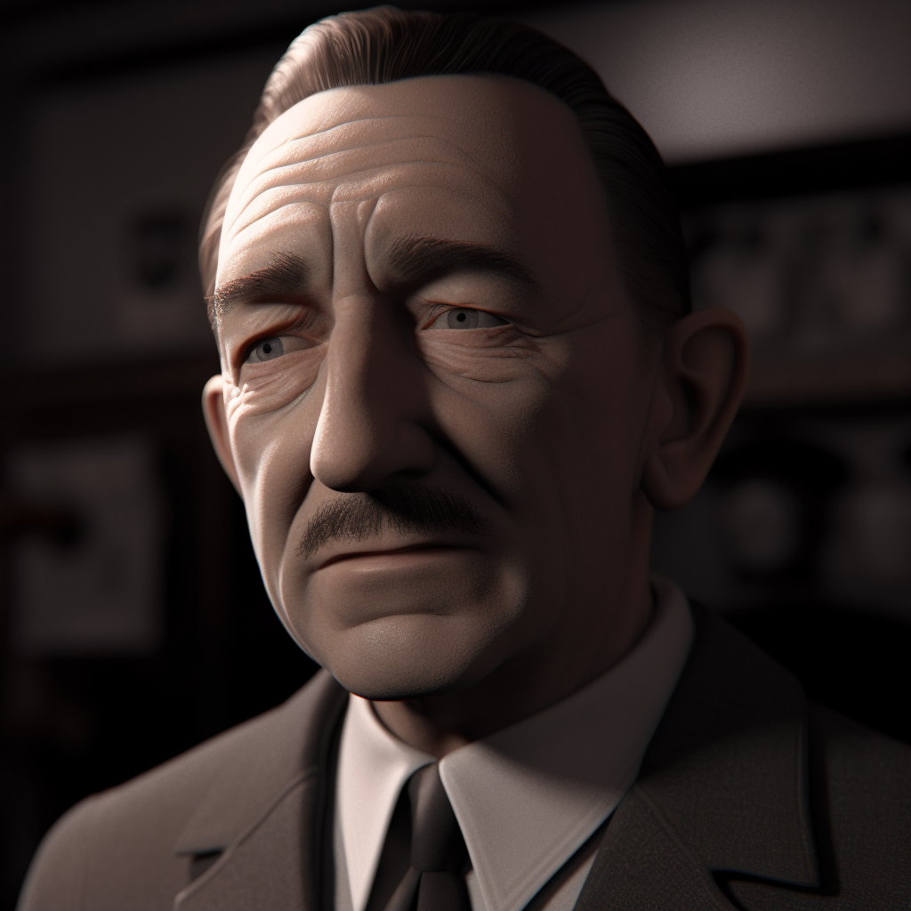 4.  Walt Disney in special agent gear