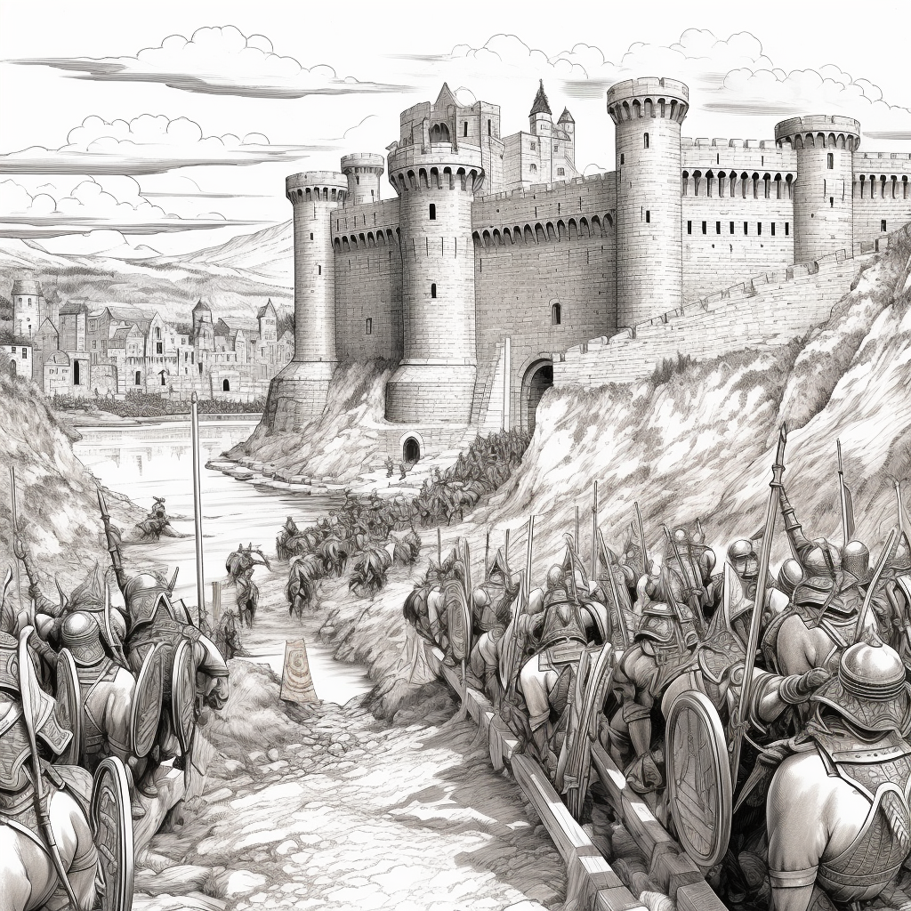 Acre Templar's Citadel Coloring Page