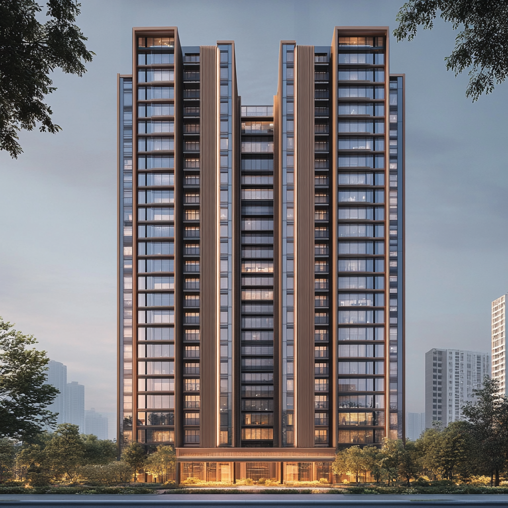 17-Storey High-Rise Residential Building with Commercial Support 