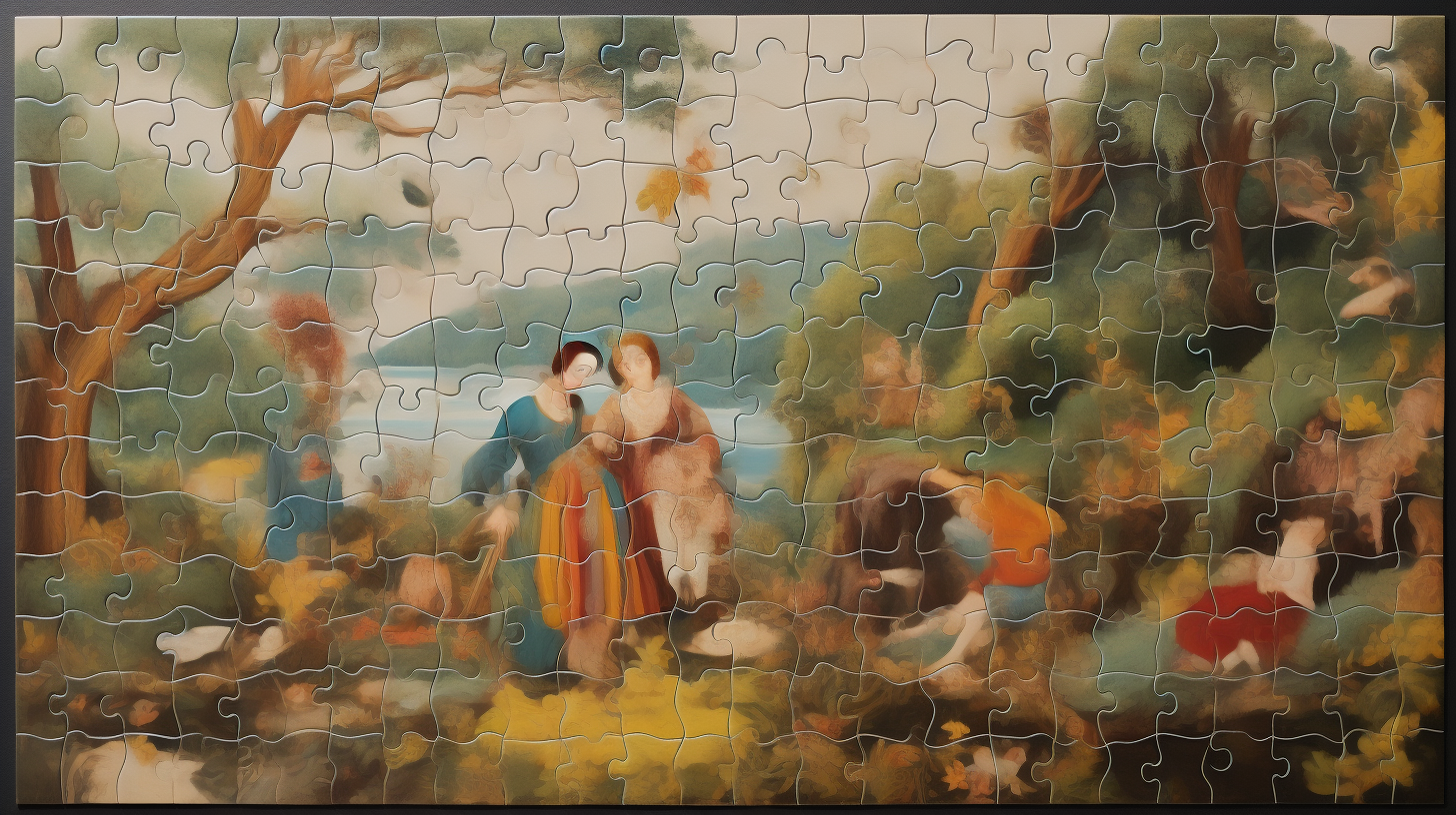 Incomplete 1700s Children's Fairytale Puzzle