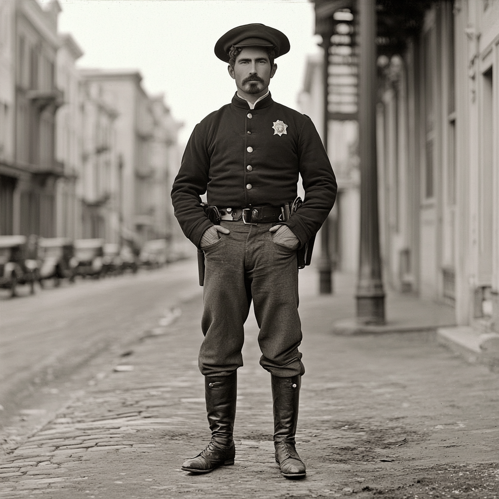 1870 San Francisco Police Officer Fashion Portrait