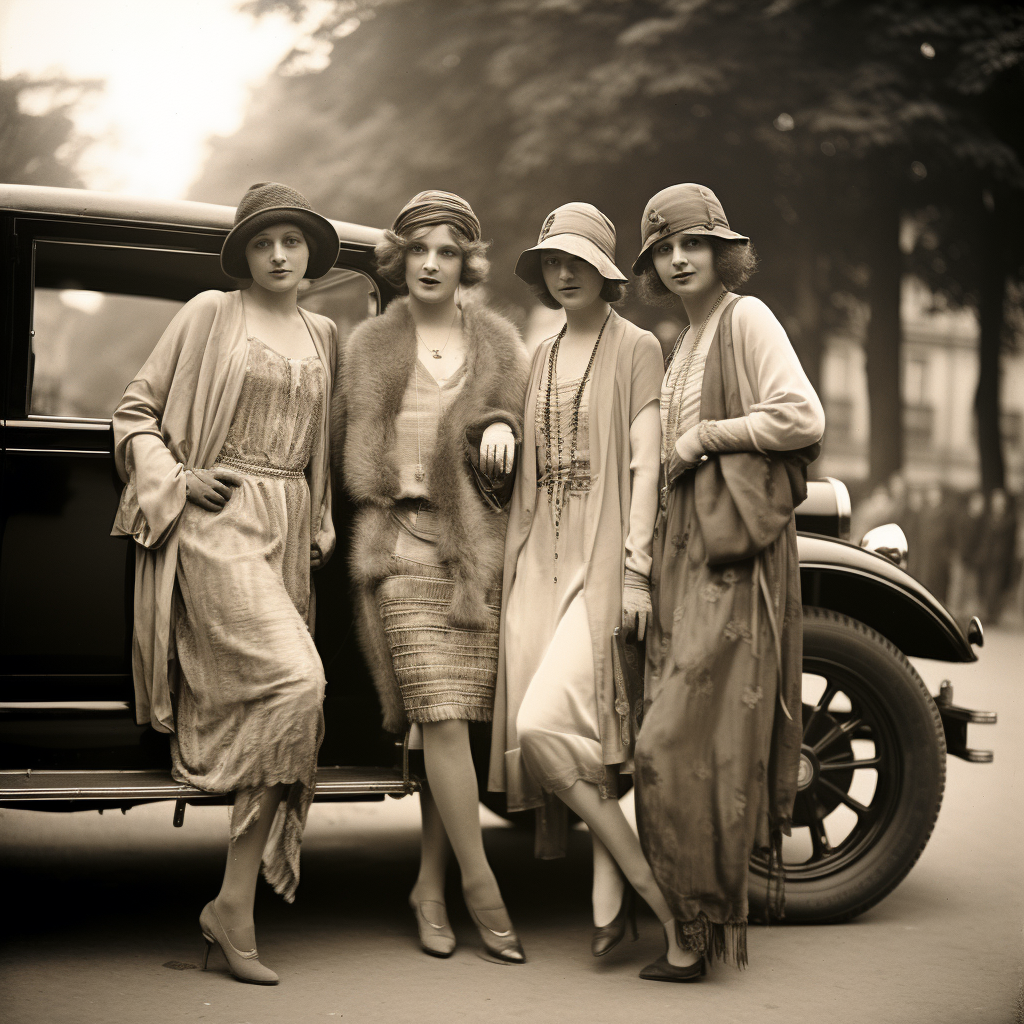 Fashion model in 1920s Paris