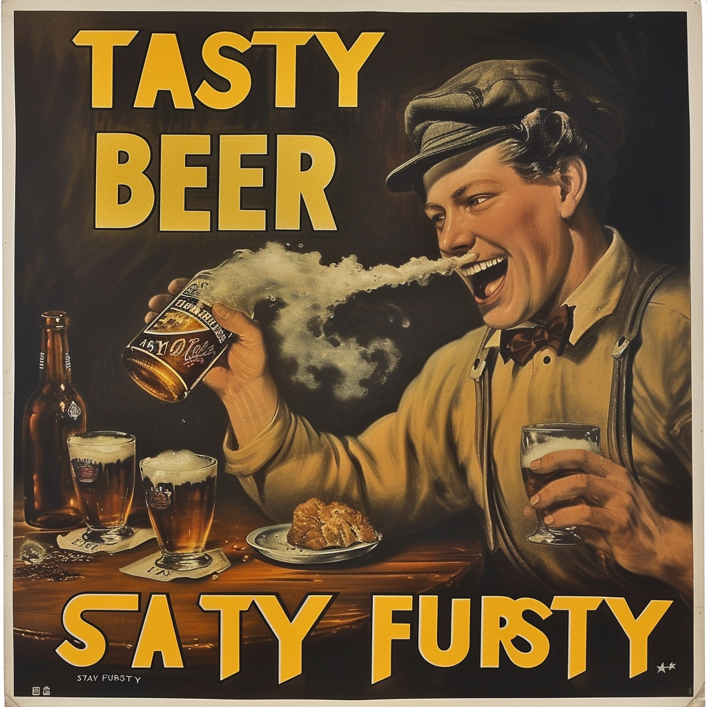 1930s Advert Beer Tasty Fursty