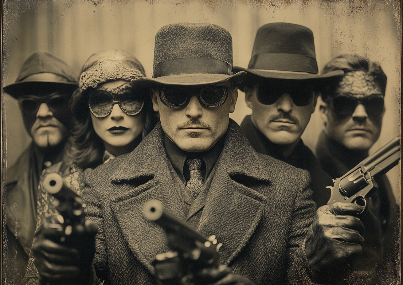 1940's Crime Tintype Poster Inspired by Peaky Blinders