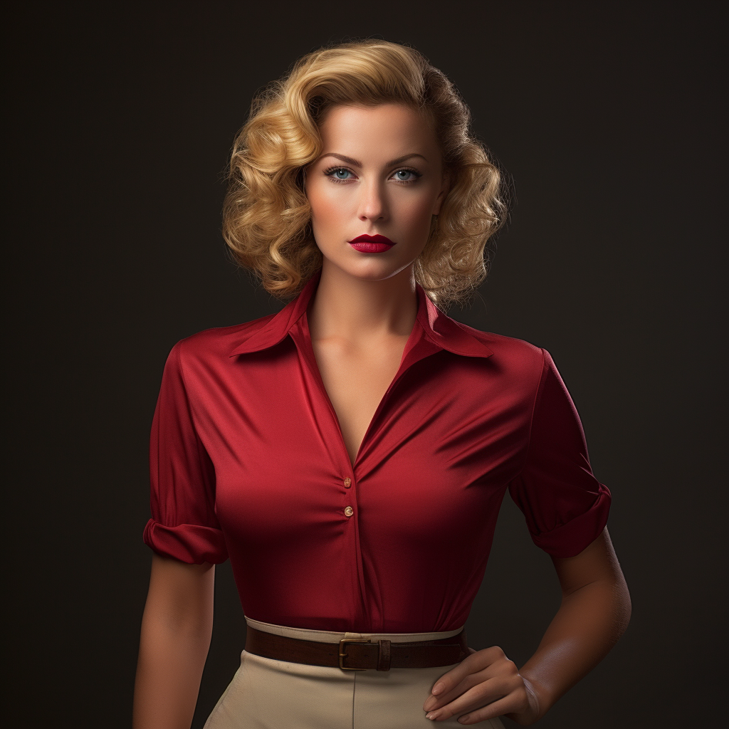 Sophisticated 1950s G-Man Woman