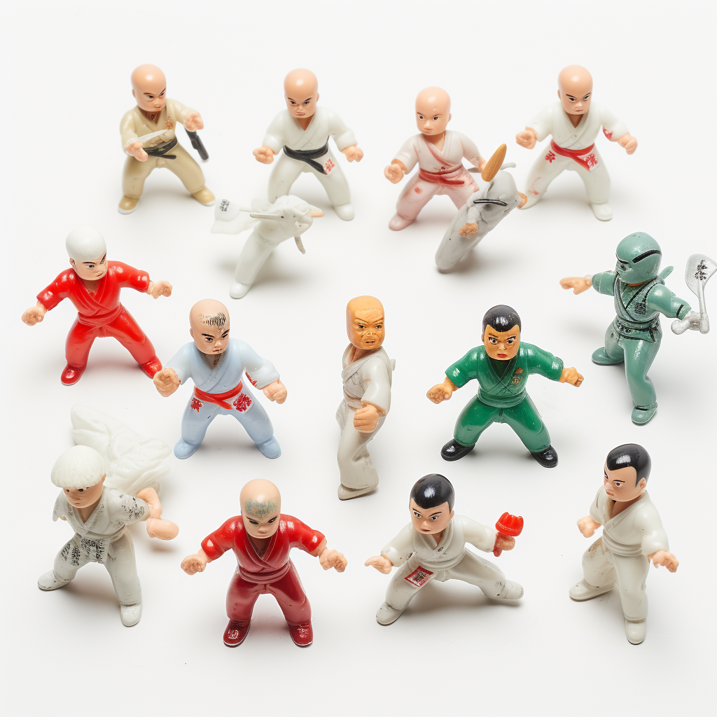 1960s small Japanese bootleg toy fighters, injection molded plastic.