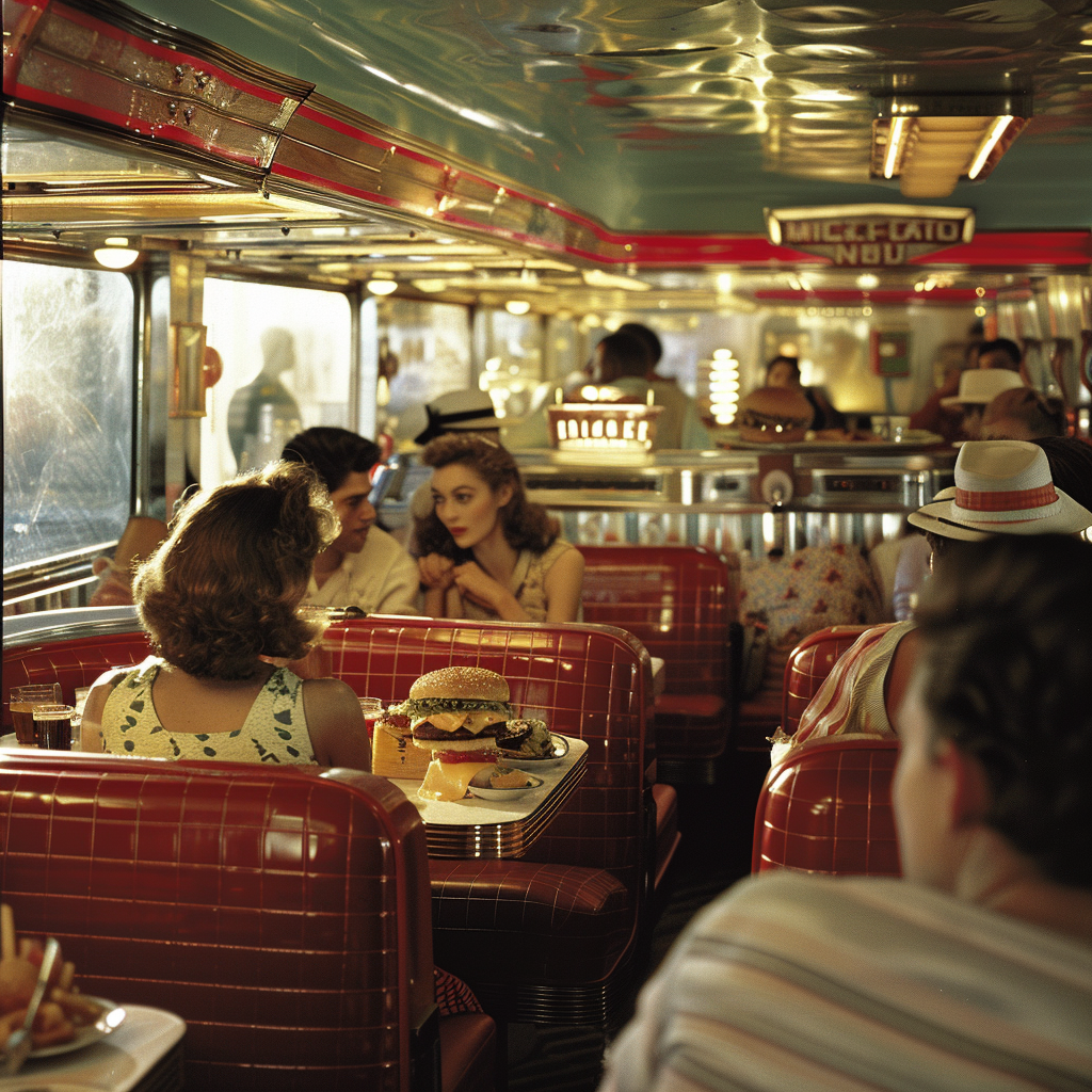 1970s Diner Scene Photo