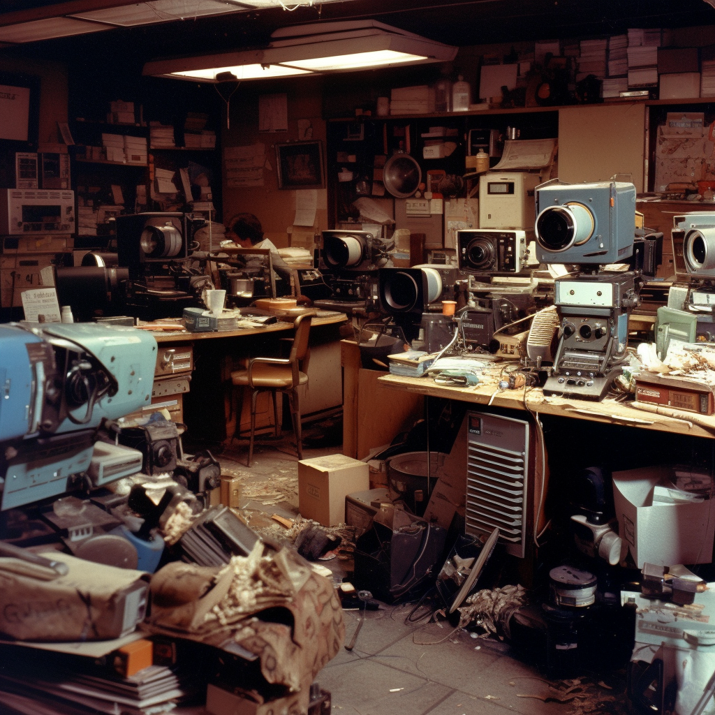 1970s messy film studio high resolution sharpness