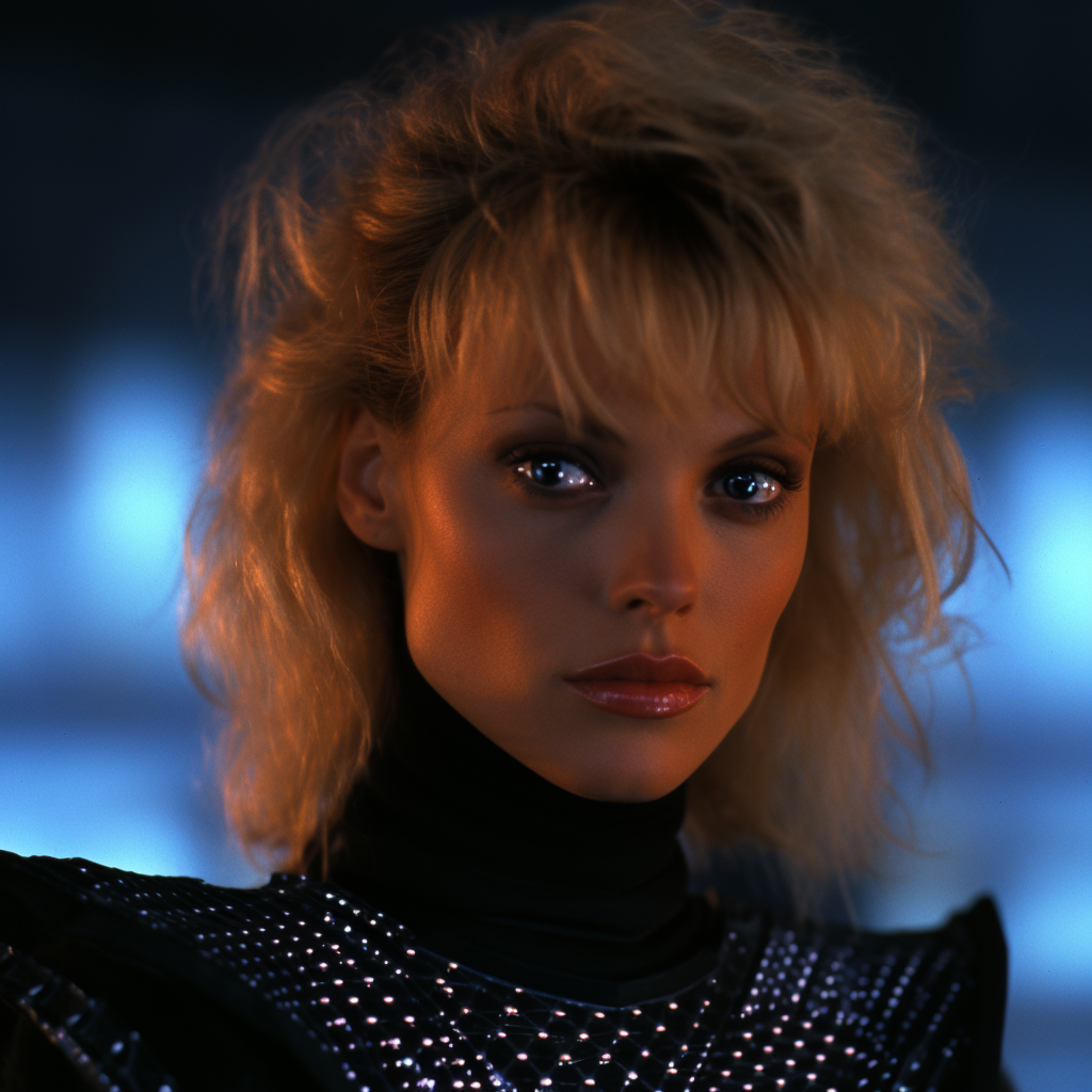 Pamela Anderson in 1980s action movie